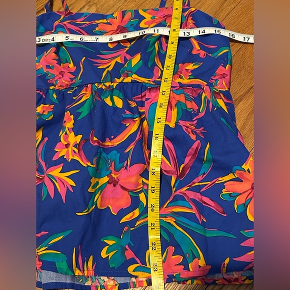 J. Crew Vibrant Floral Camisole in Blue and Pink - Picture 4 of 4